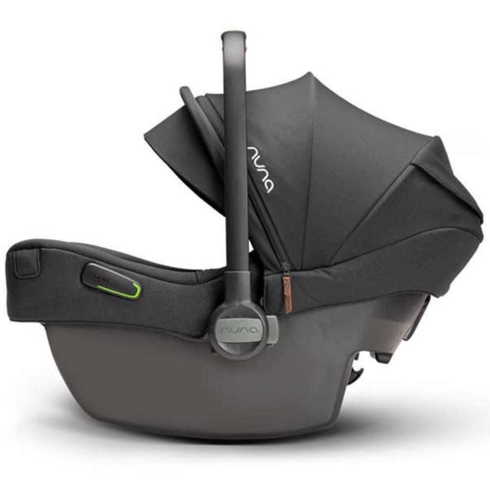 Nuna Pipa Next i-Size Caviar Car Seat with rotating base Tan Handle