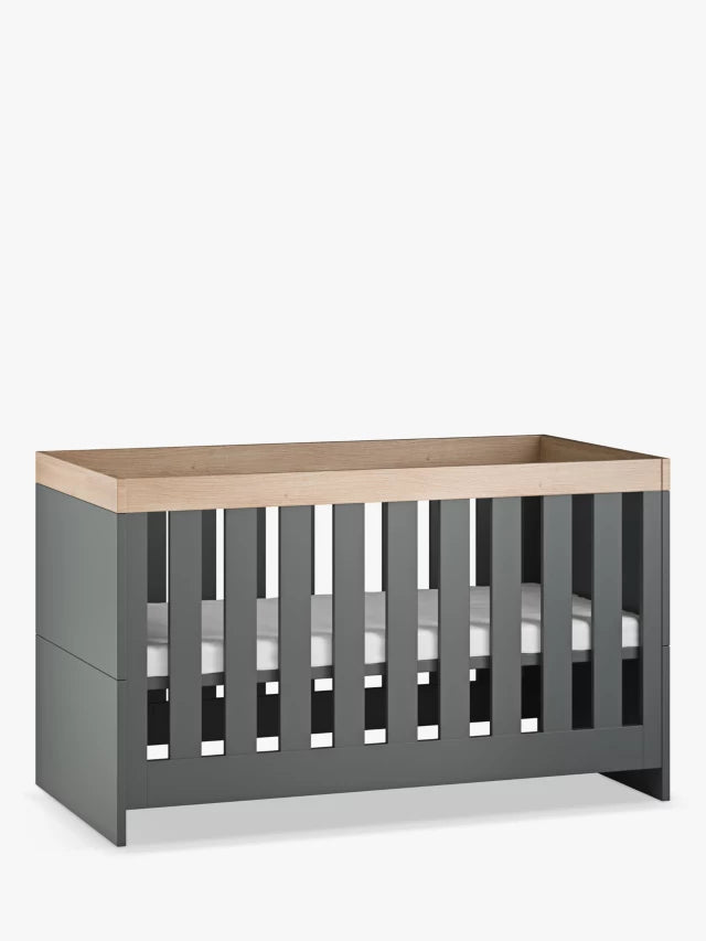 Little Acorns Burlington Cotbed Anthracite Grey Oak