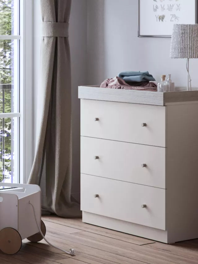 Little Acorns Burlington Changing Table Dresser Cashmere Grey