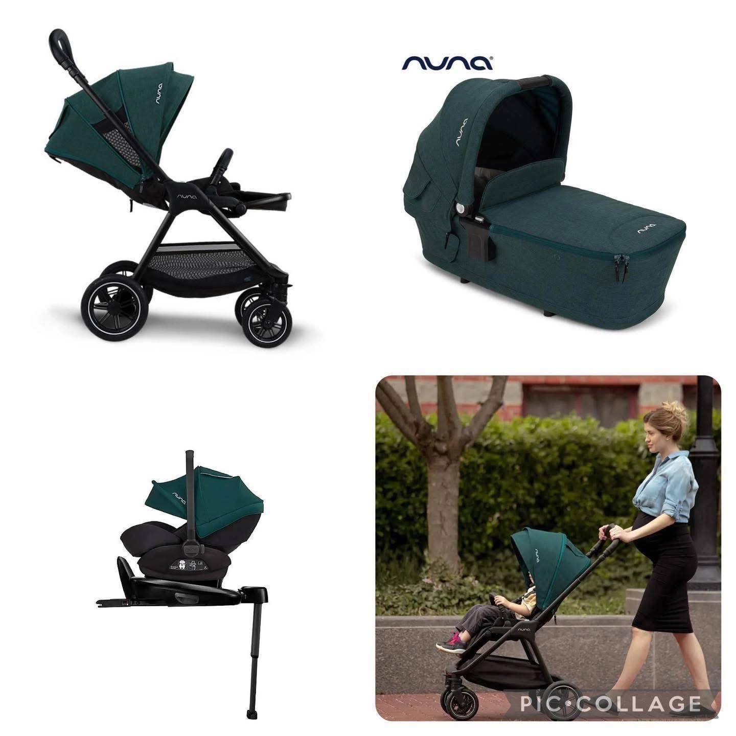 Nuna TRIV Next + ARRA Next Travel System- Lagoon
