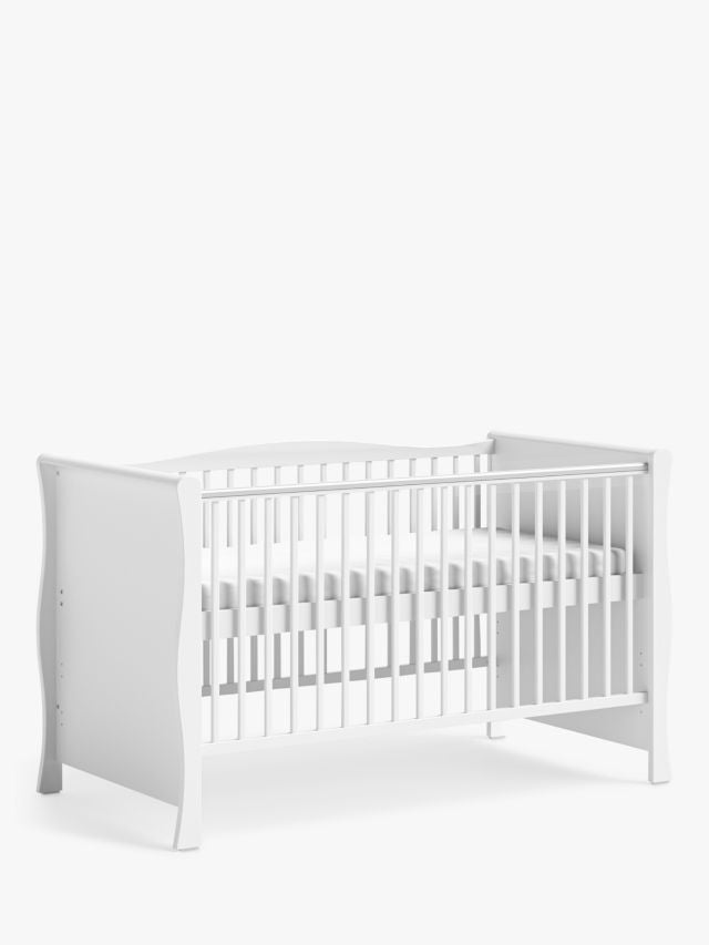 Little Acorns Sleigh Cotbed White No drawer