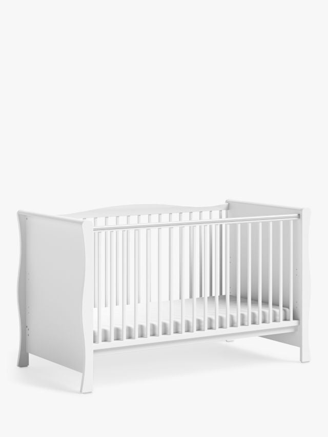 Little Acorns Sleigh Cotbed White No drawer