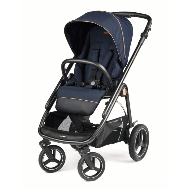 Peg Perego Veloce TC 11 Piece Travel Bundle Blue Shine Inc Reclining Car Seat