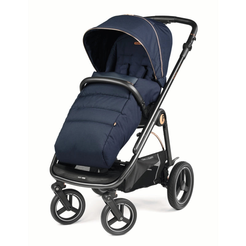 Peg Perego Veloce TC 11 Piece Travel Bundle Blue Shine Inc Reclining Car Seat