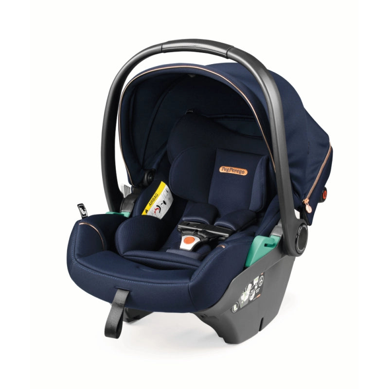 Peg Perego Veloce TC 11 Piece Travel Bundle Blue Shine Inc Reclining Car Seat