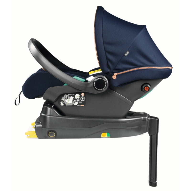Peg Perego Veloce TC 11 Piece Travel Bundle Blue Shine Inc Reclining Car Seat
