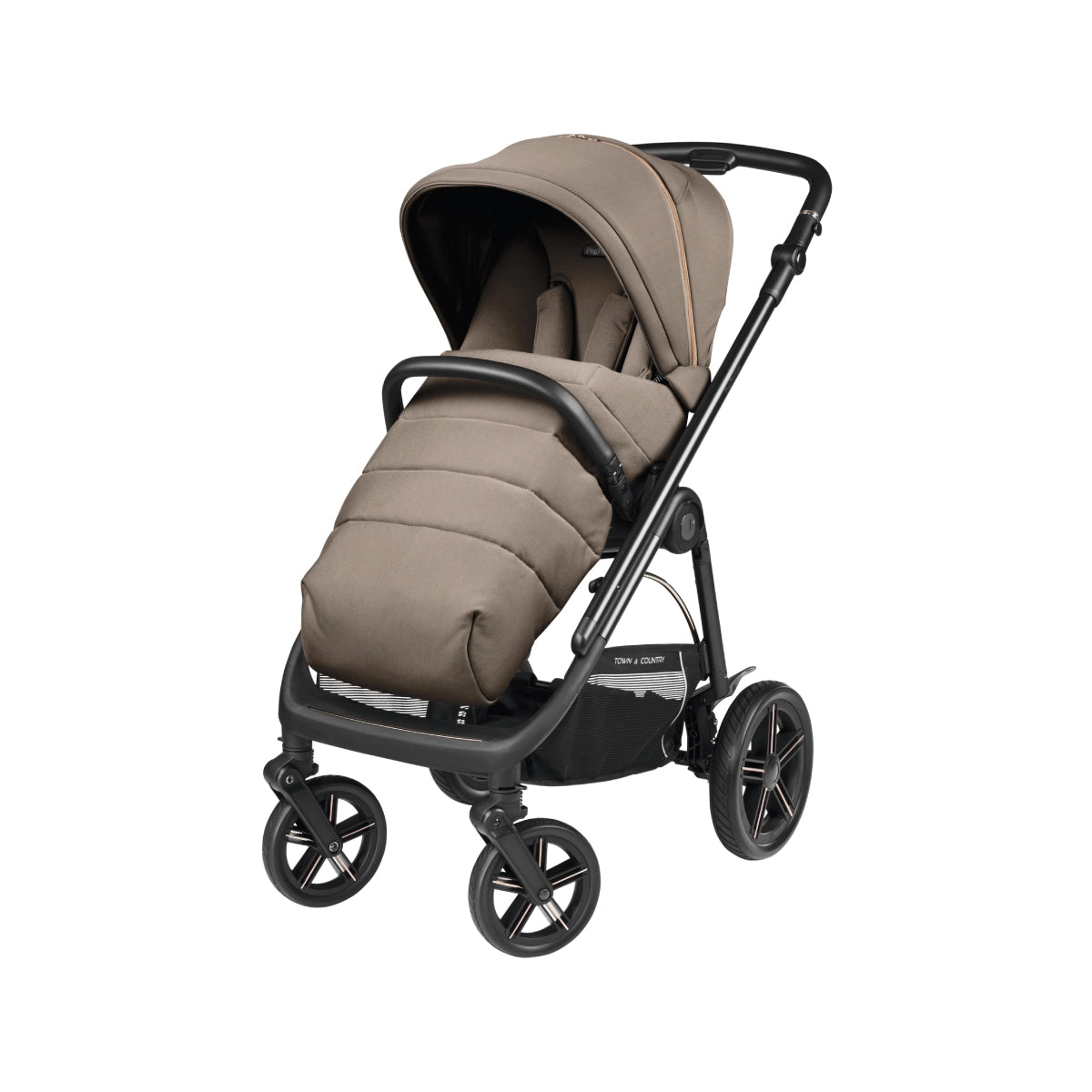 Peg Perego Veloce TC 11 Piece Travel Bundle Pine Bark Inc Reclining Car Seat