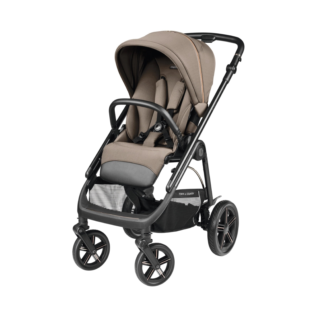 Peg Perego Veloce TC 11 Piece Travel Bundle Pine Bark Inc Reclining Car Seat