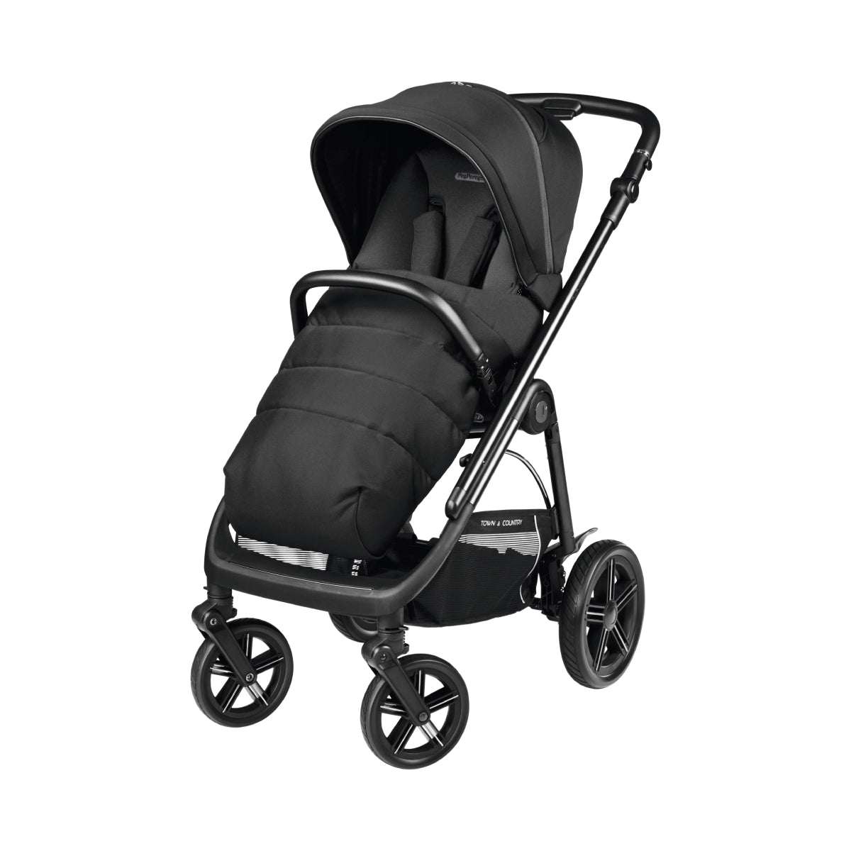 Peg Perego Veloce TC 11 Piece Travel Bundle True Black Inc Reclining Car Seat