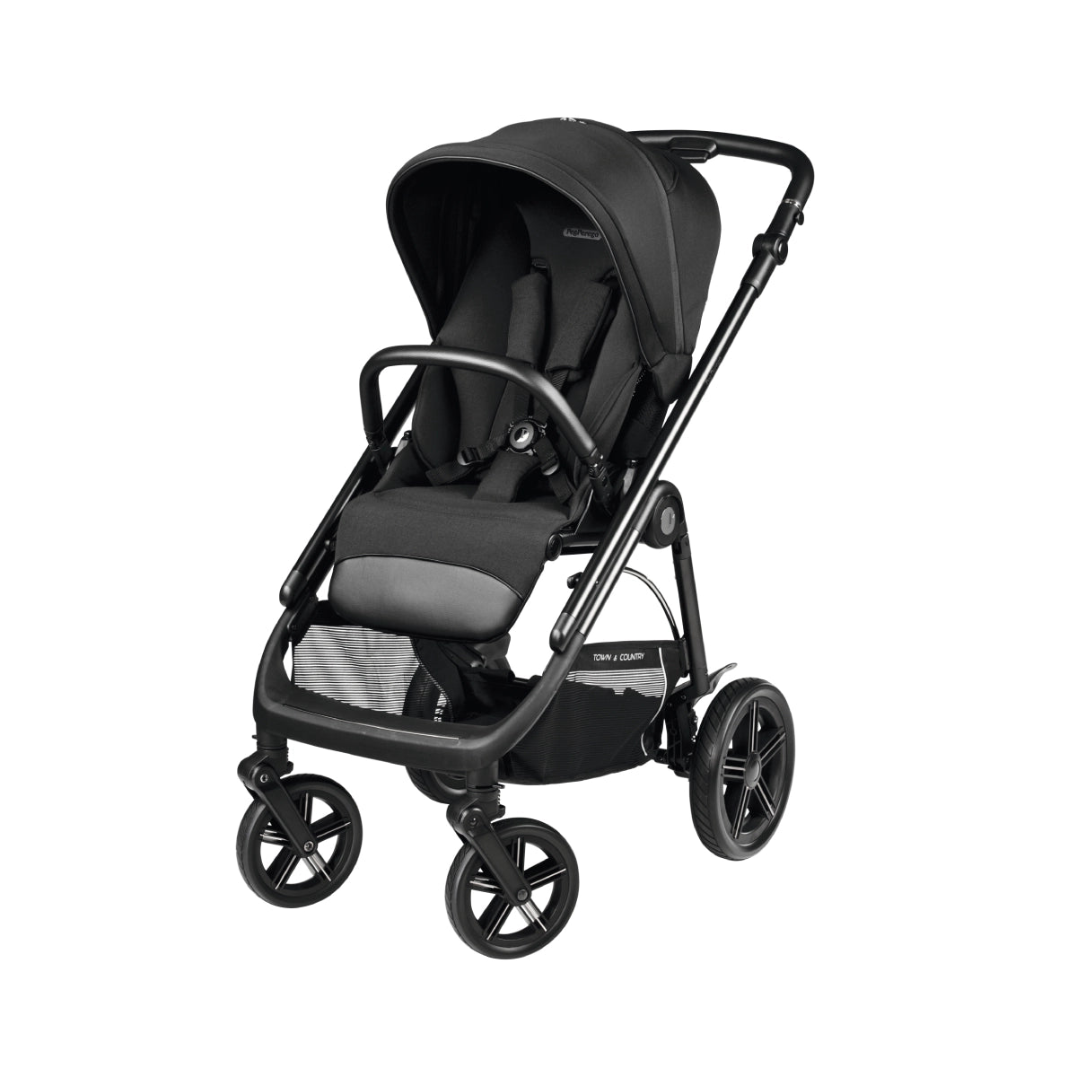 Peg Perego Veloce TC 11 Piece Travel Bundle True Black Inc Reclining Car Seat