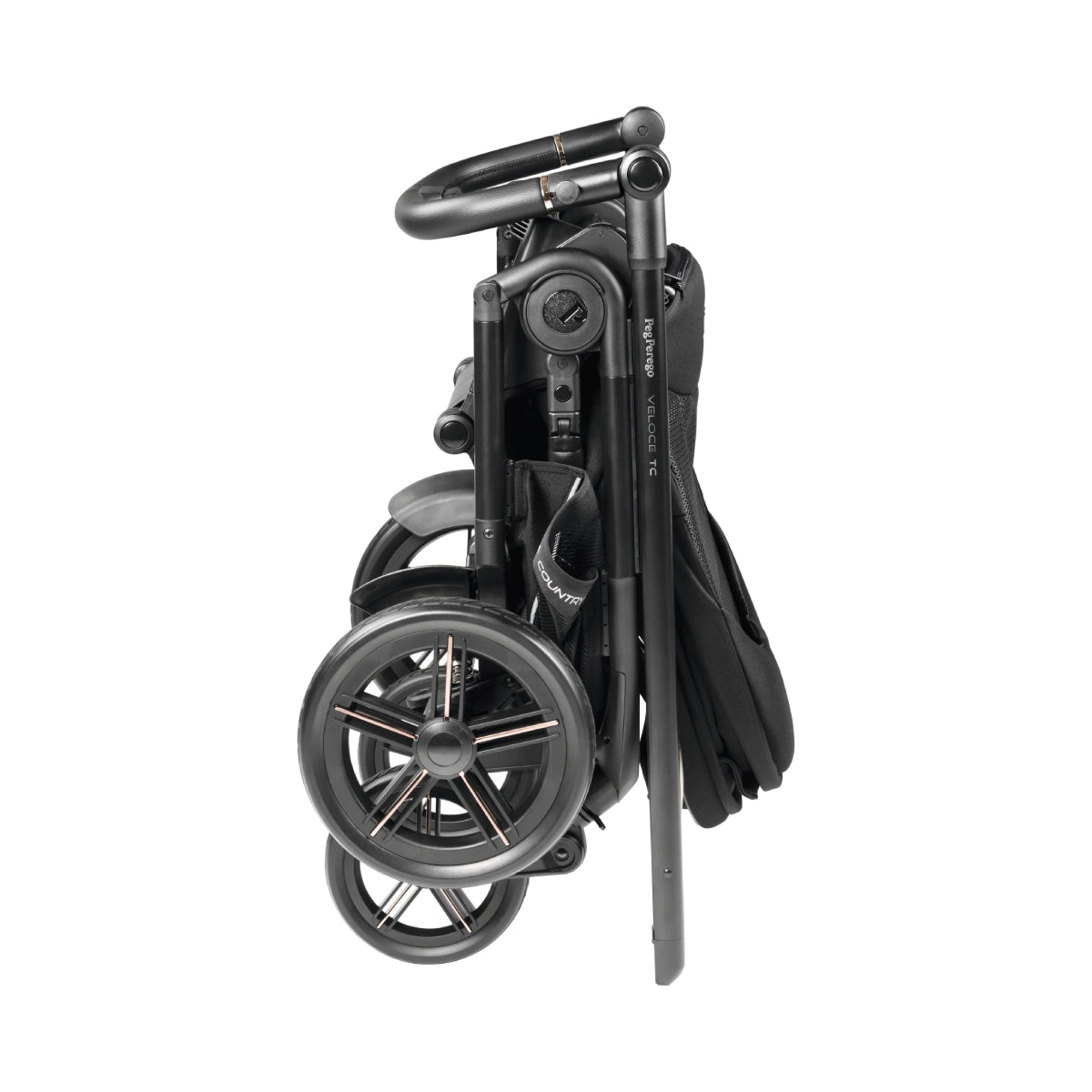 Peg Perego Veloce TC 11 Piece Travel Bundle True Black Inc Reclining Car Seat