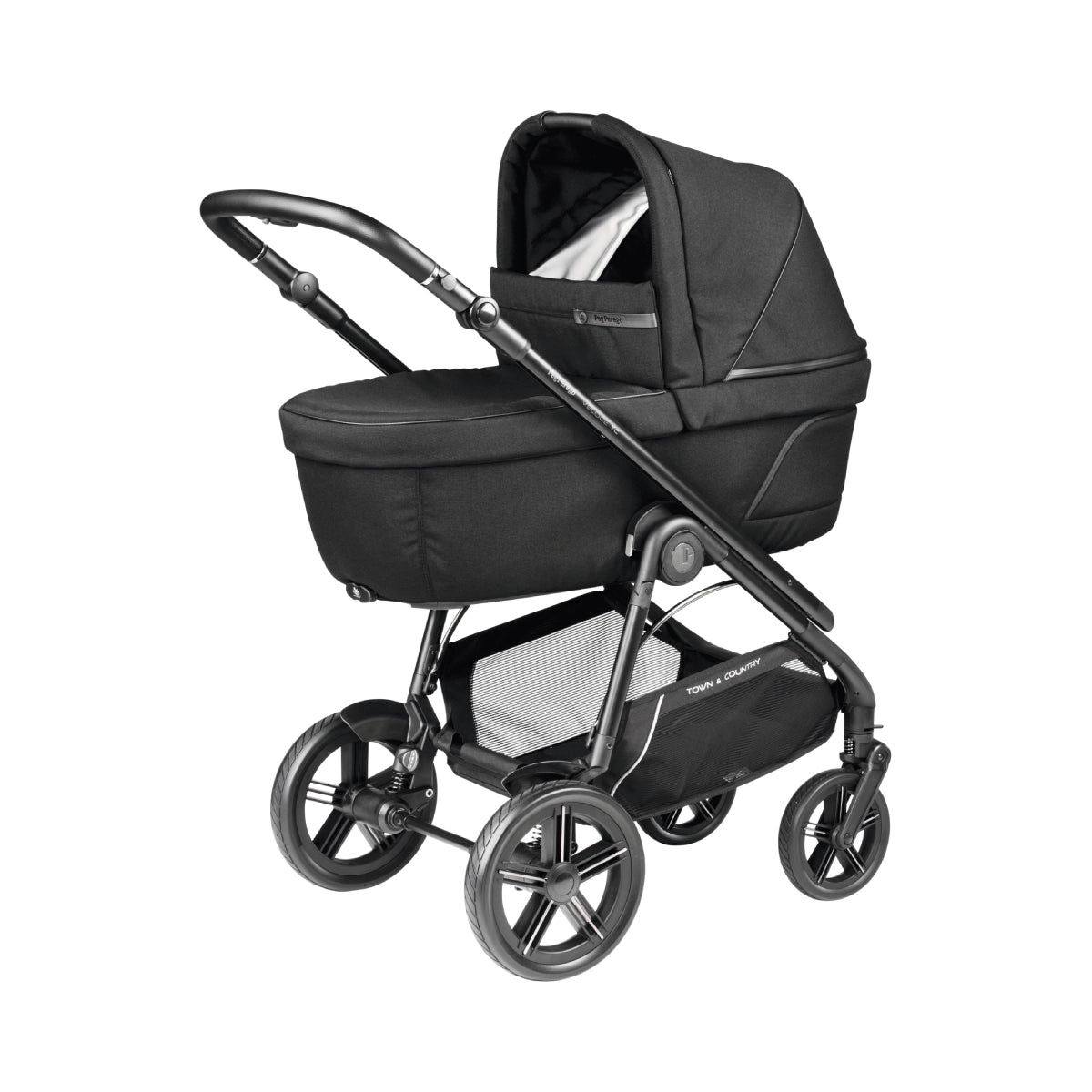 Peg Perego Veloce TC 11 Piece Travel Bundle True Black Inc Reclining Car Seat
