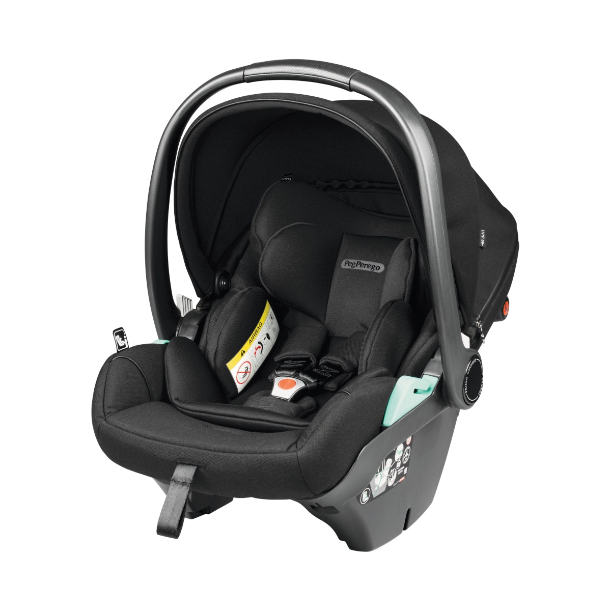 Peg Perego Veloce TC 11 Piece Travel Bundle True Black Inc Reclining Car Seat