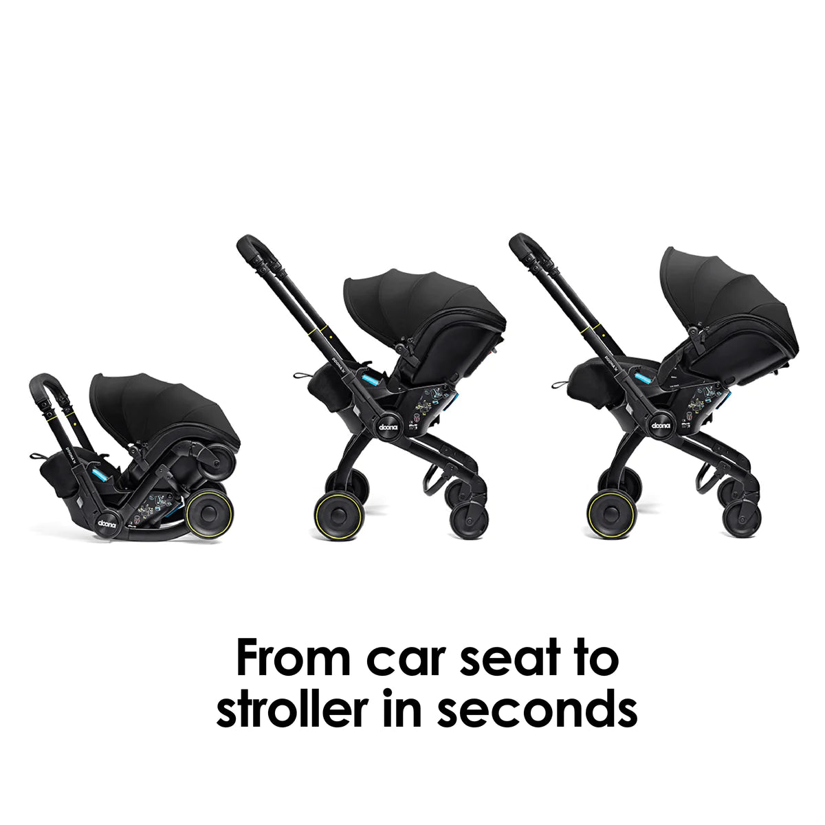Doona X Recline Car Seat and Stroller Nitro Black