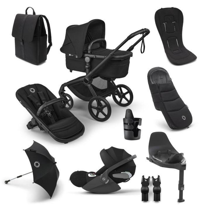 Bugaboo Fox 5 Renew Complete Heritage Black Cybex Cloud T & Base Ultimate Bundle