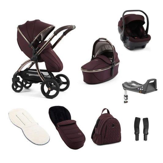 Egg 3 Luxury Travel Bundle With Shell i-Size Car Seat Mulberry