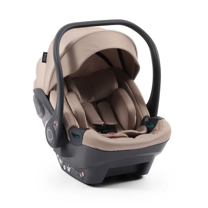 Egg 3 Luxury Travel Bundle With Shell i-Size Car Seat Houndstooth Almond Special Edition