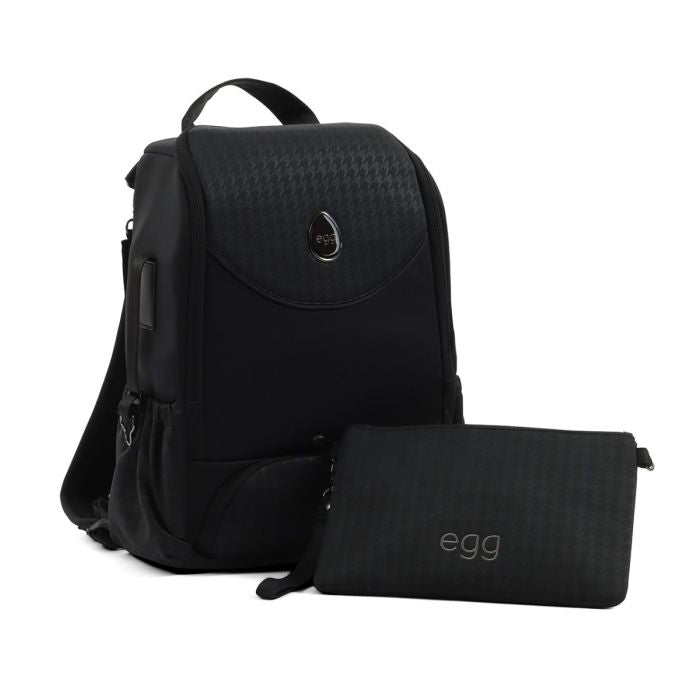 Egg 3 Luxury Travel Bundle With Shell i-Size Car Seat Houndstooth Black Special Edition