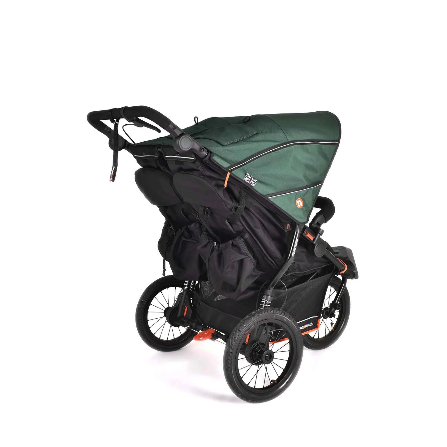Out n About Nipper Double V6 Plus Pushchair Sycamore Green *Pre Order Mid October Delivery