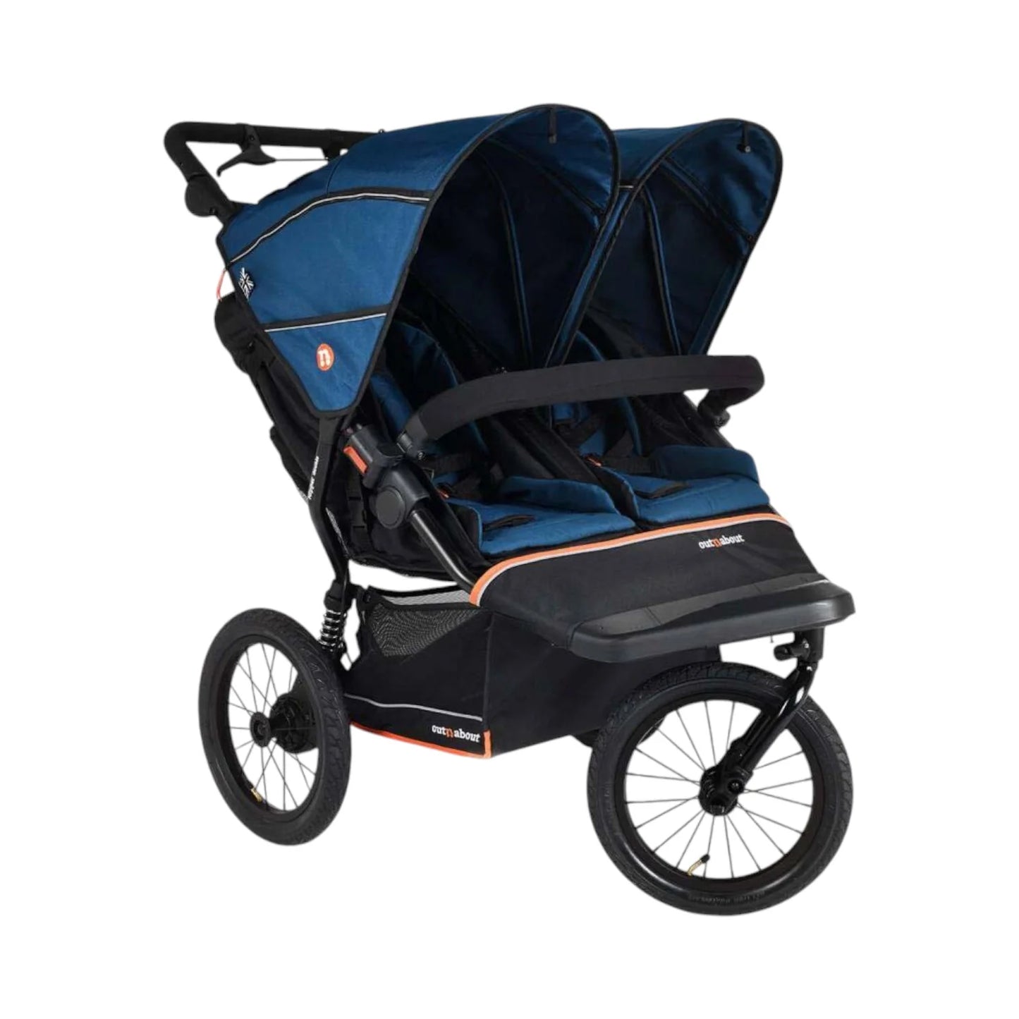 Out n About Nipper Double V6 Plus Pushchair Highland Blue *Pre Order Mid October Delivery