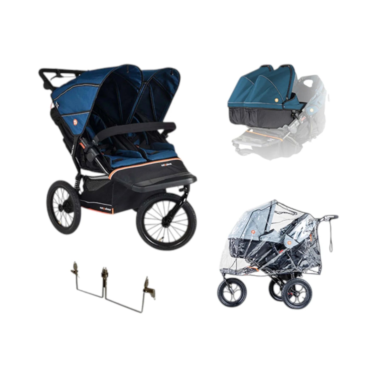 Out n About Nipper Double V6 Plus Twin Bundle Highland Blue