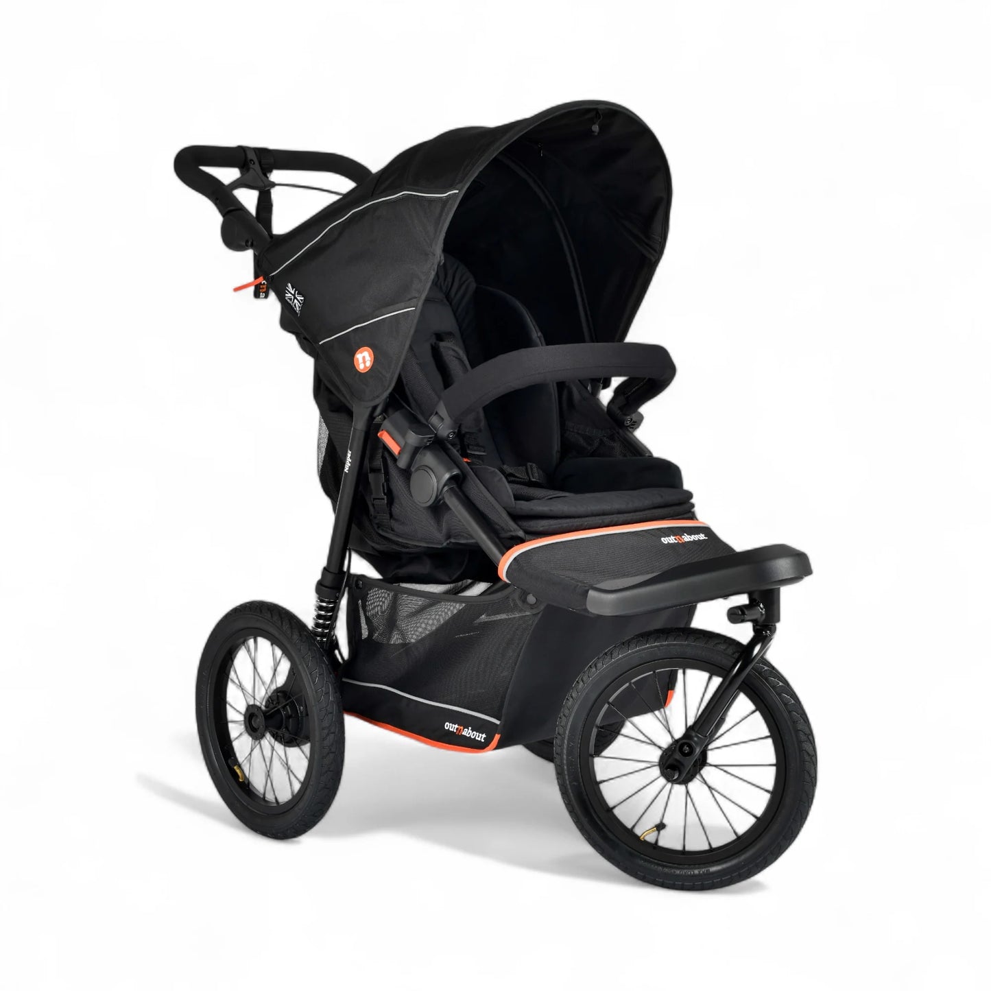 Out n About Nipper V6 Plus Pushchair Summit Black