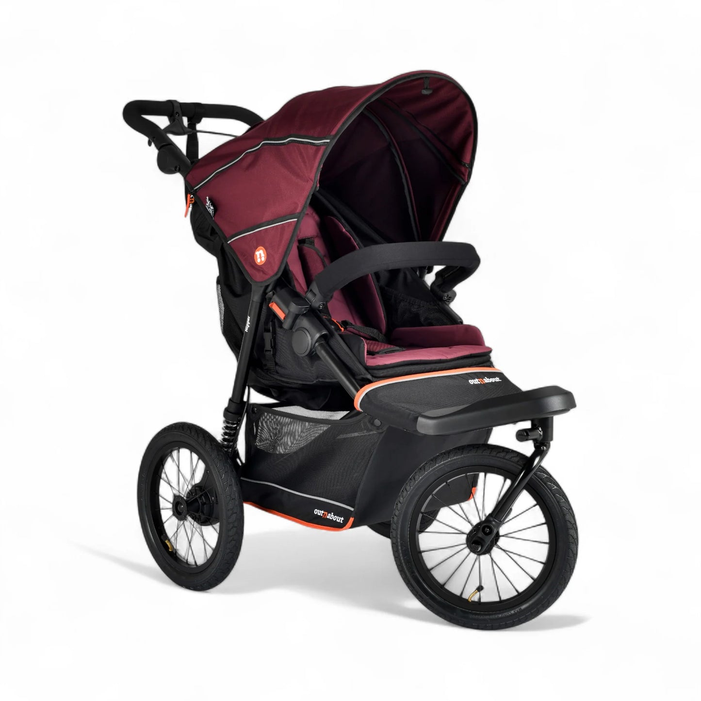 Out n About Nipper V6 Plus Pushchair Brambleberry Red