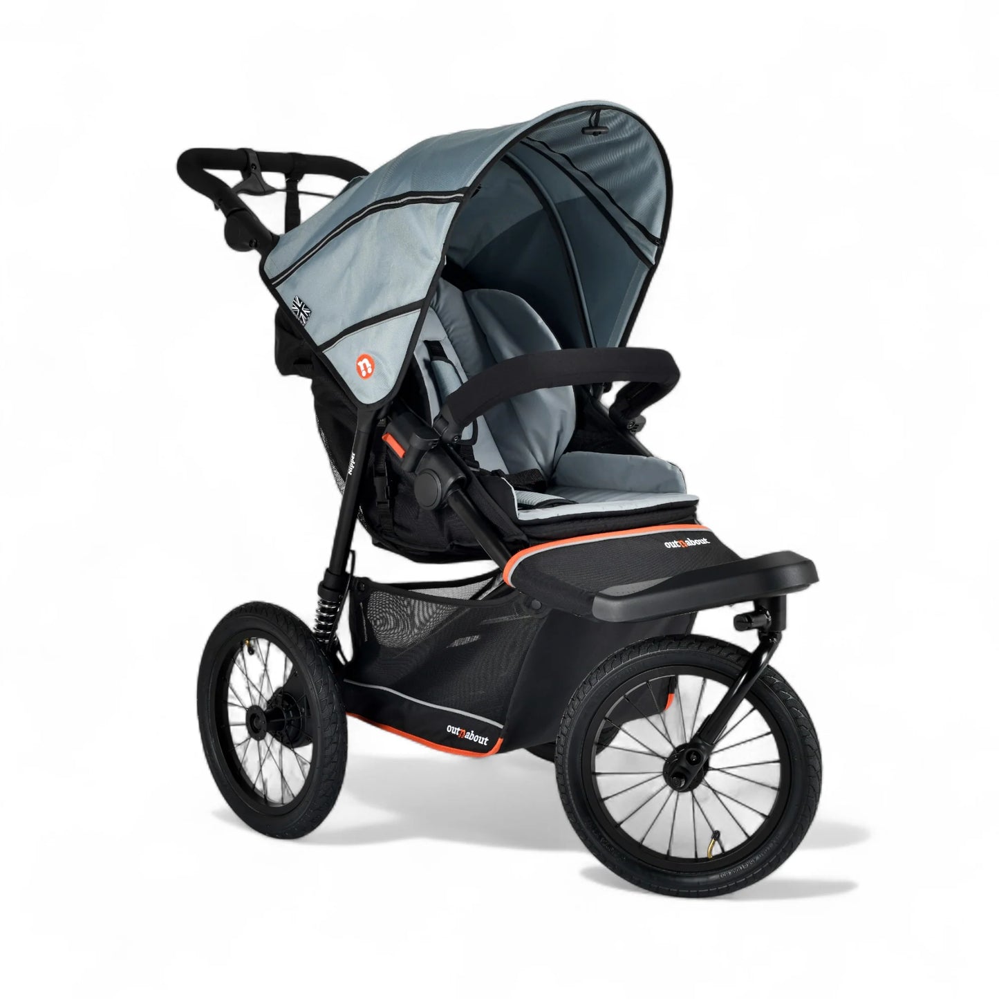 Out n About Nipper V6 Plus Pushchair Rocksalt Grey