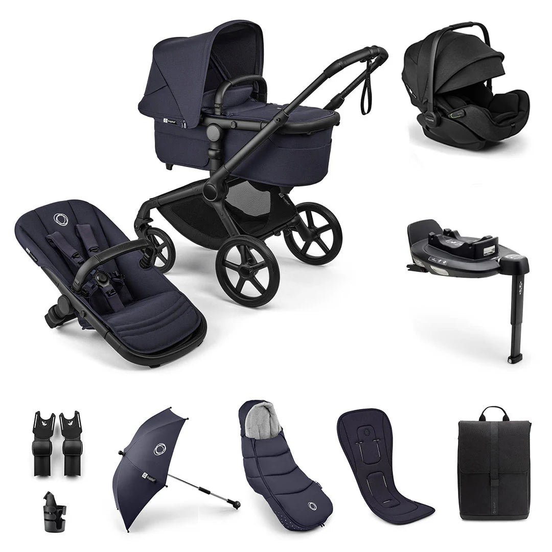 Bugaboo Fox 5 Renew Ultimate Newborn Otter Travel System Dark Cherry