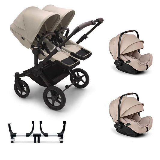 Bugaboo Donkey 5 Twin Complete + Otter Travel System No Isofix Desert Taupe
