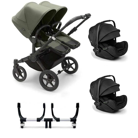 Bugaboo Donkey 5 Twin Complete + Otter Travel System No Isofix Forest Green