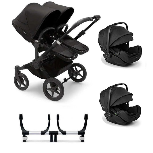 Bugaboo Donkey 5 Twin Complete + Otter Travel System No Isofix Midnight Black