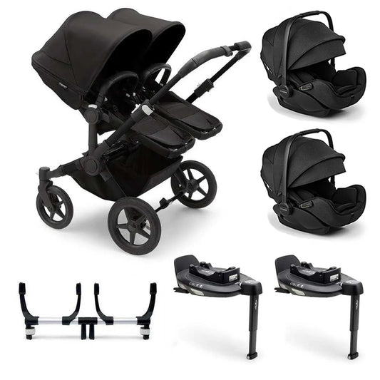 Bugaboo Donkey 5 Twin Complete + Otter Travel System Inc Isofix Midnight Black