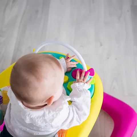 Baby Go Round Kiddo Walker and Push Along Combined - Pink