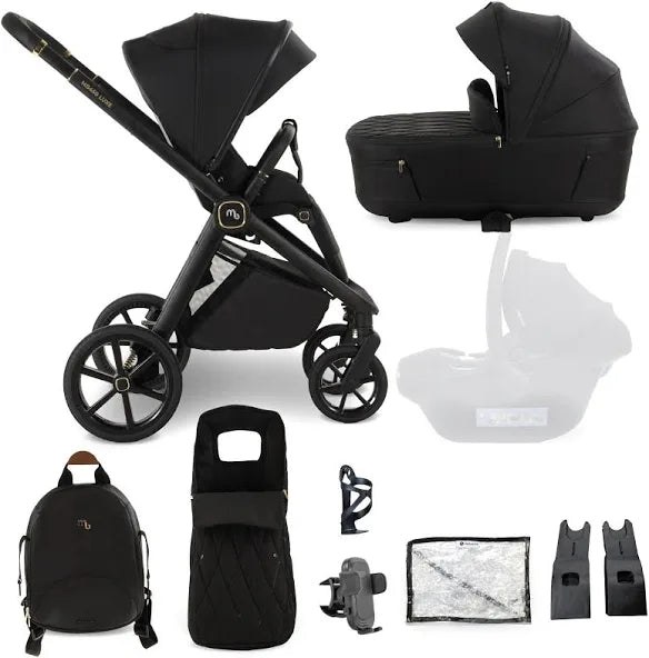My Babiie MB450 LUXE 2-in-1 Pushchair & Carrycot - Black *Pre Order Mid October Delivery