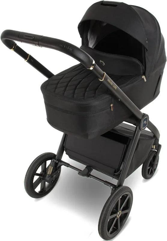 My Babiie MB450 LUXE 2-in-1 Pushchair & Carrycot - Black *Pre Order Mid October Delivery