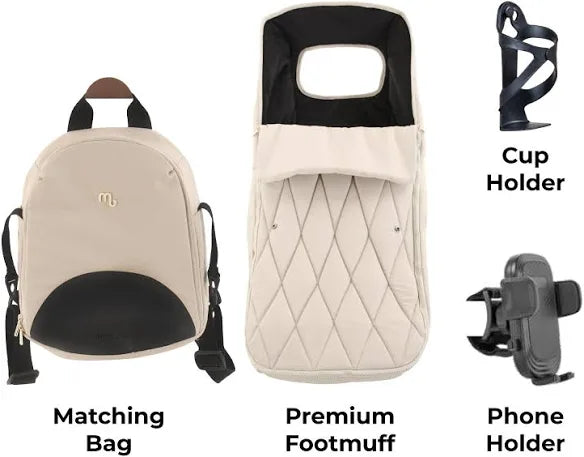My Babiie MB450 LUXE 3-in-1 Travel System - Feather Pre Order Mid October Delivery