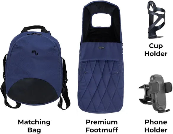 My Babiie MB450 LUXE 2-in-1 Pushchair & Carrycot - Indigo *Pre Order Mid October Delivery