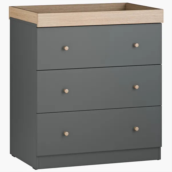 Little Acorns Burlington 3 Piece Nursery Room Set – Grey Store collection only or local delivery