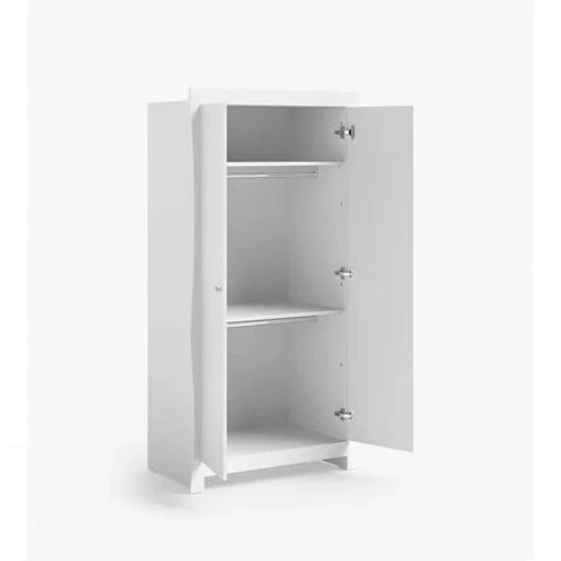 Little Acorns Traditional Sleigh wardrobe – White