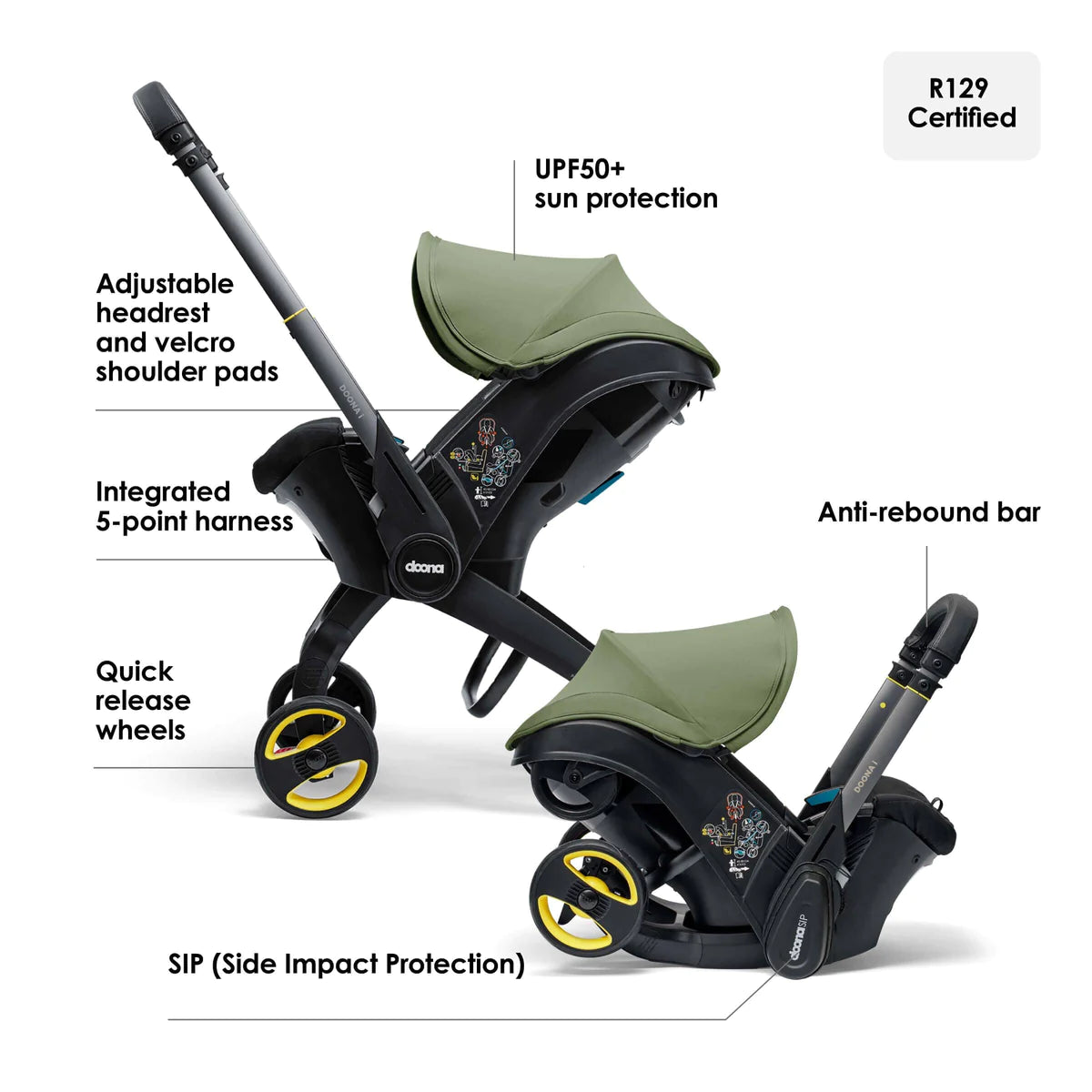 Doona i car seat - Desert Green