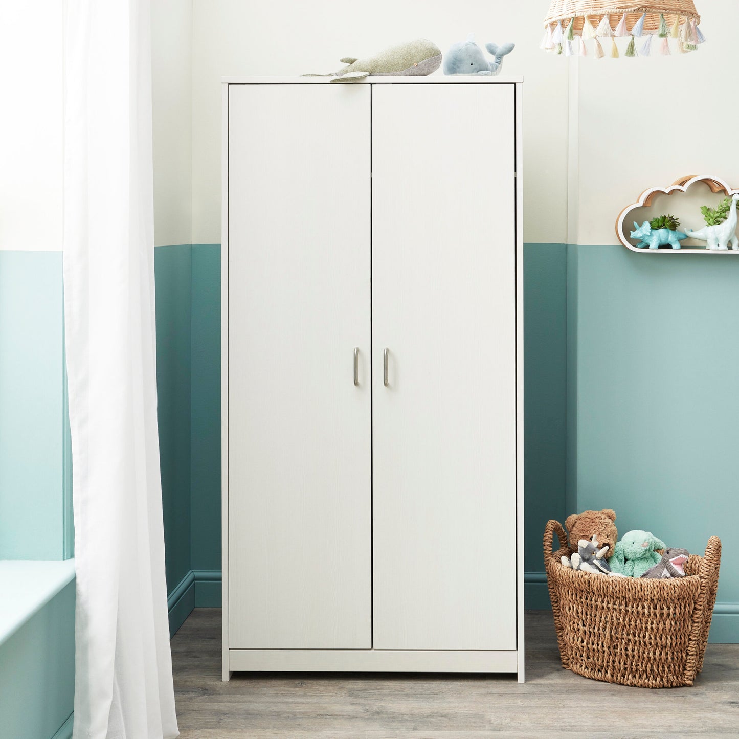 Babymore Caro wardrobe – white Wash