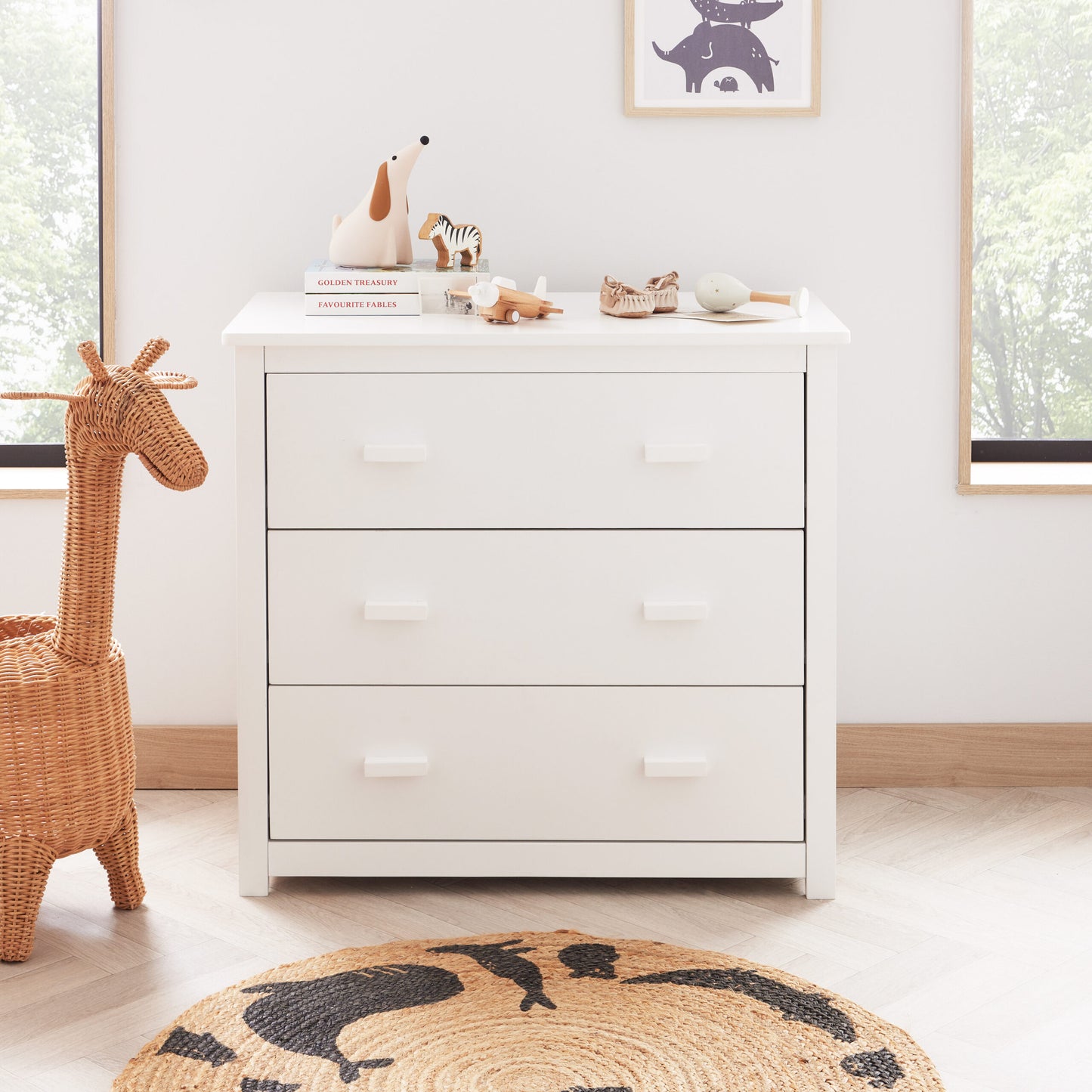 Babymore Universal Nursery Chest Changer – White