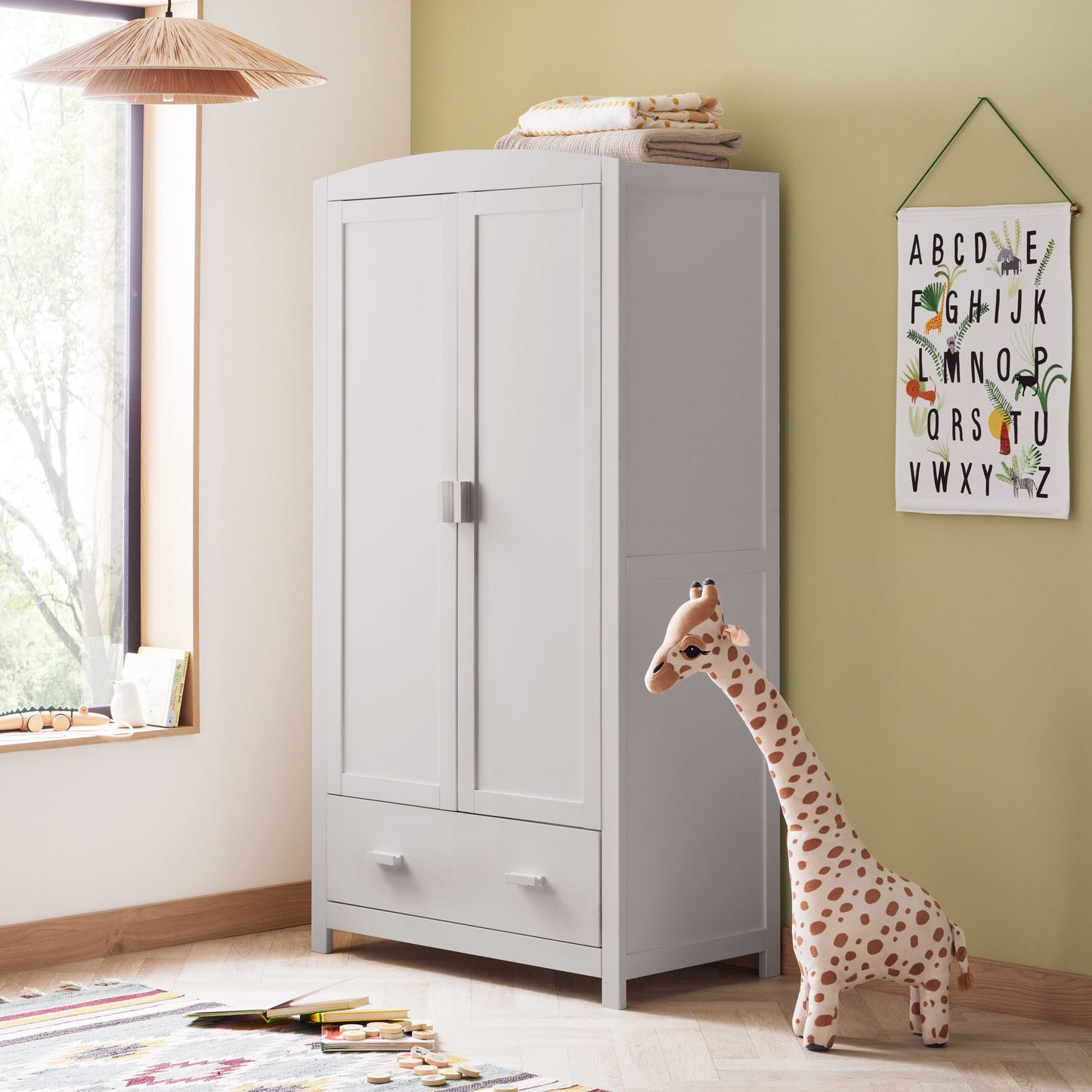 Babymore Mona 3 Piece Nursery Room Set – Grey
