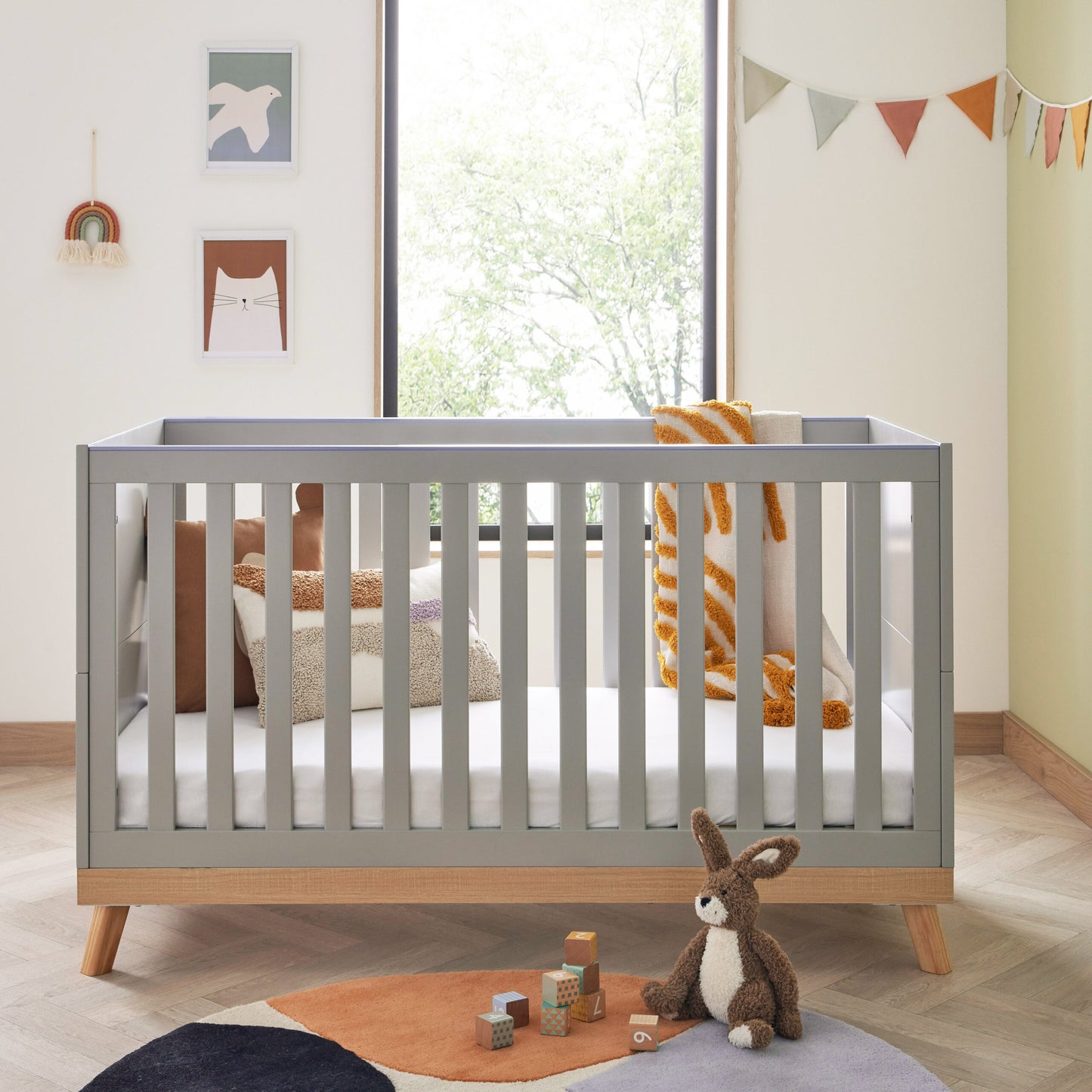 Babymore Mona 2 Piece Nursery Room Set – grey