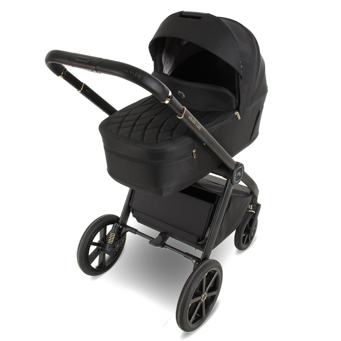 My Babiie MB450 LUXE 3-in-1 Travel System with Base - Black Pre Order Mid October Delivery