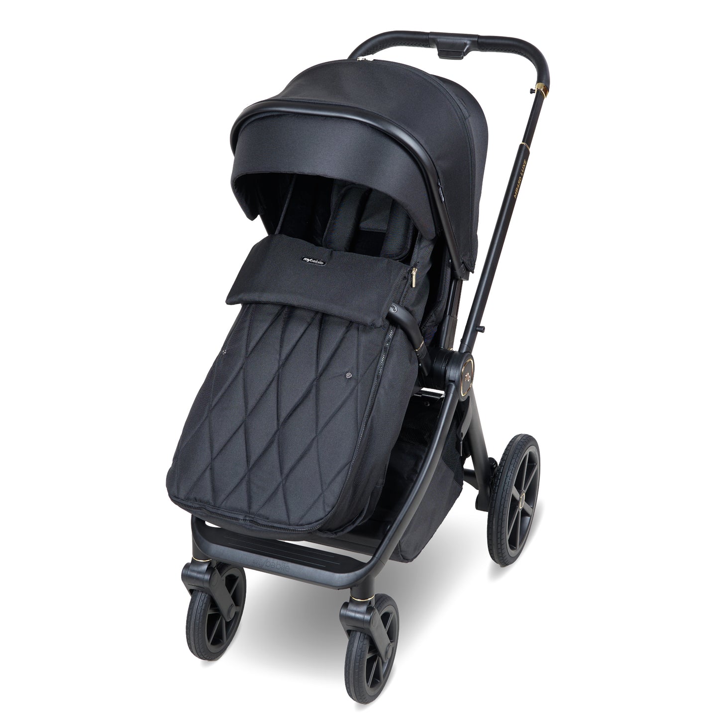 My Babiie MB450 LUXE 3-in-1 Travel System with Base - Black Pre Order Mid October Delivery