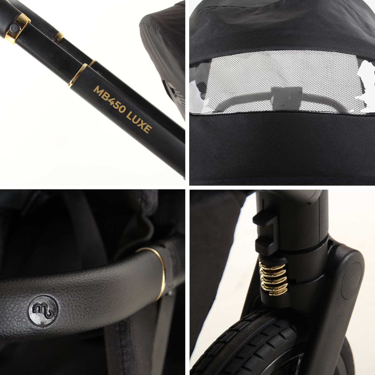 My Babiie MB450 LUXE 3-in-1 Travel System with Base - Black Pre Order Mid October Delivery