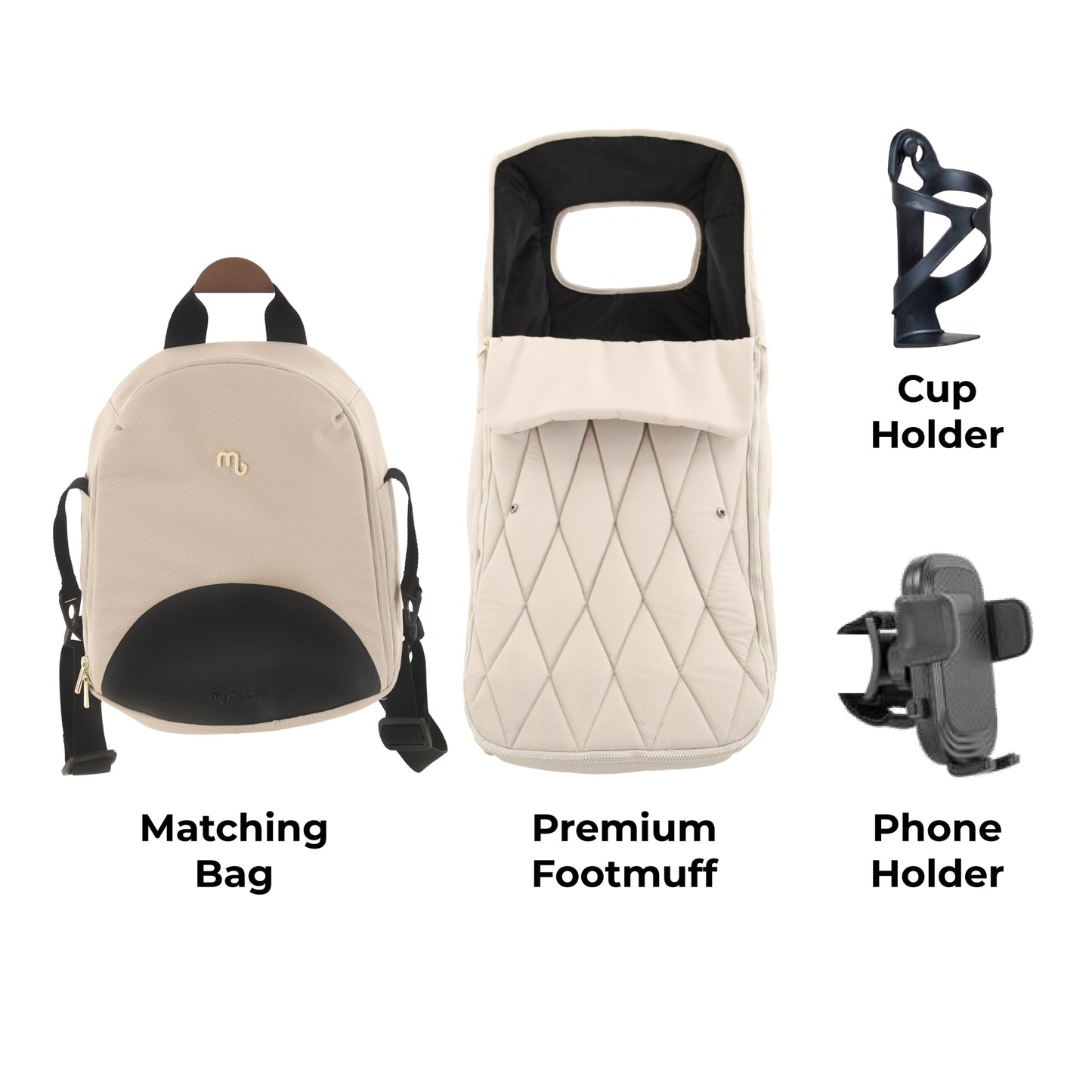 My Babiie MB450 LUXE 3-in-1 Travel System with Base - Feather Pre Order Mid October Delivery