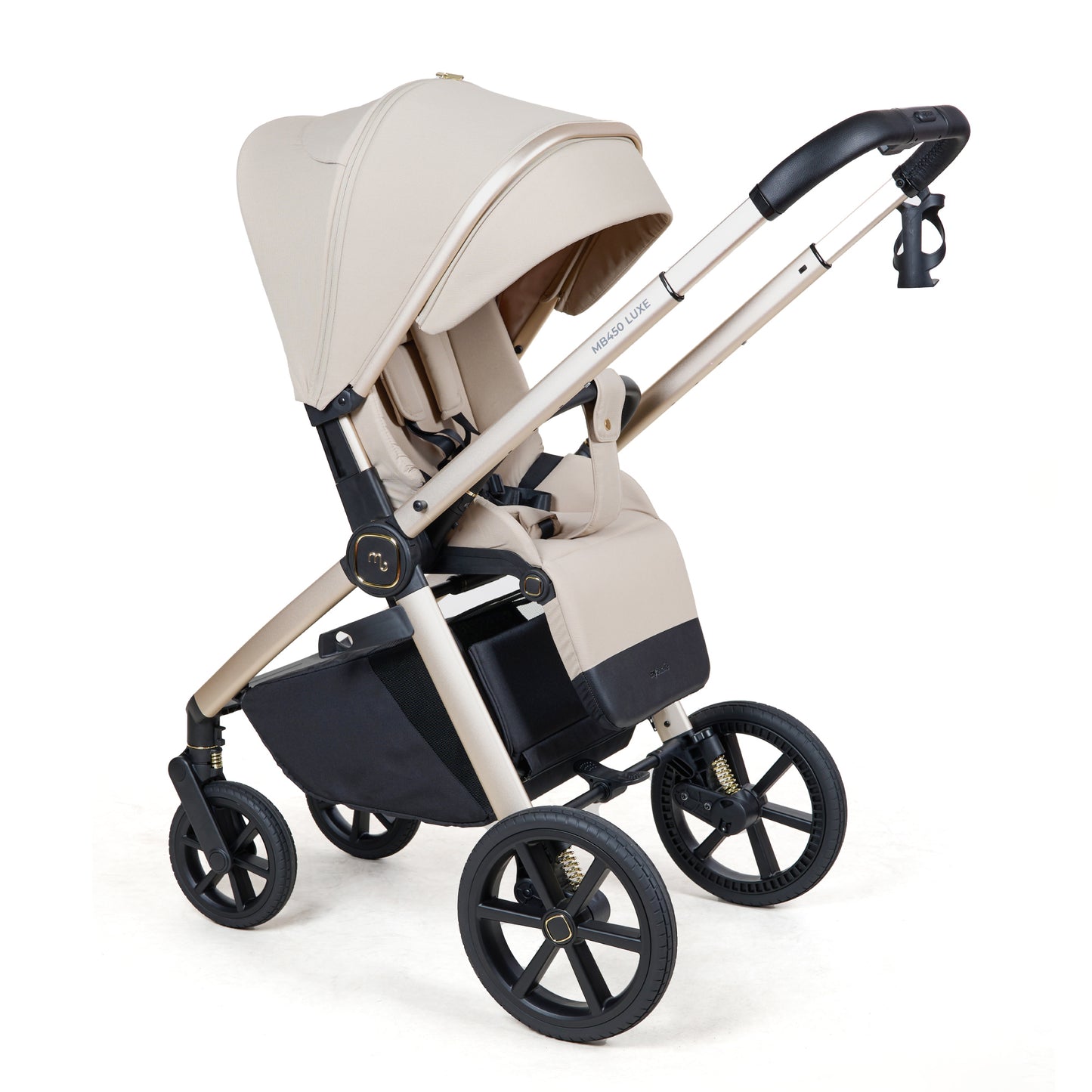 My Babiie MB450 LUXE 3-in-1 Travel System with Base - Feather Pre Order Mid October Delivery